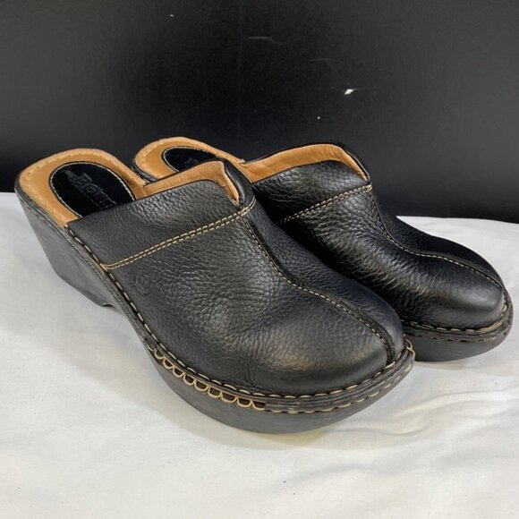 Born Women's Black Shoes/Heeled Mules Size 8 SKU 5453 - Picture 2 of 9